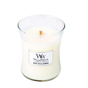 Woodwick White Tea and Jasmine - Medium Candle