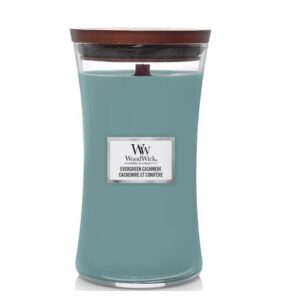 Woodwick Evergreen cashmere - Large Candle