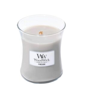 Woodwick Fireside - Medium Candle