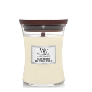 Woodwick Island Coconut - Medium Candle