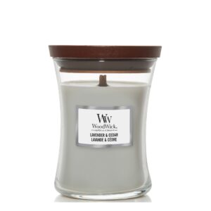 Woodwick Lavender & Cedar - Medium Candle