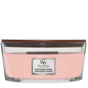 Woodwick Pressed Blooms & Patchouli - Hearthwick Flame Ellipse