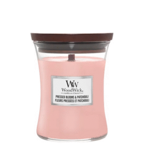 Woodwick Pressed Blooms & Patchouli - Medium Candle